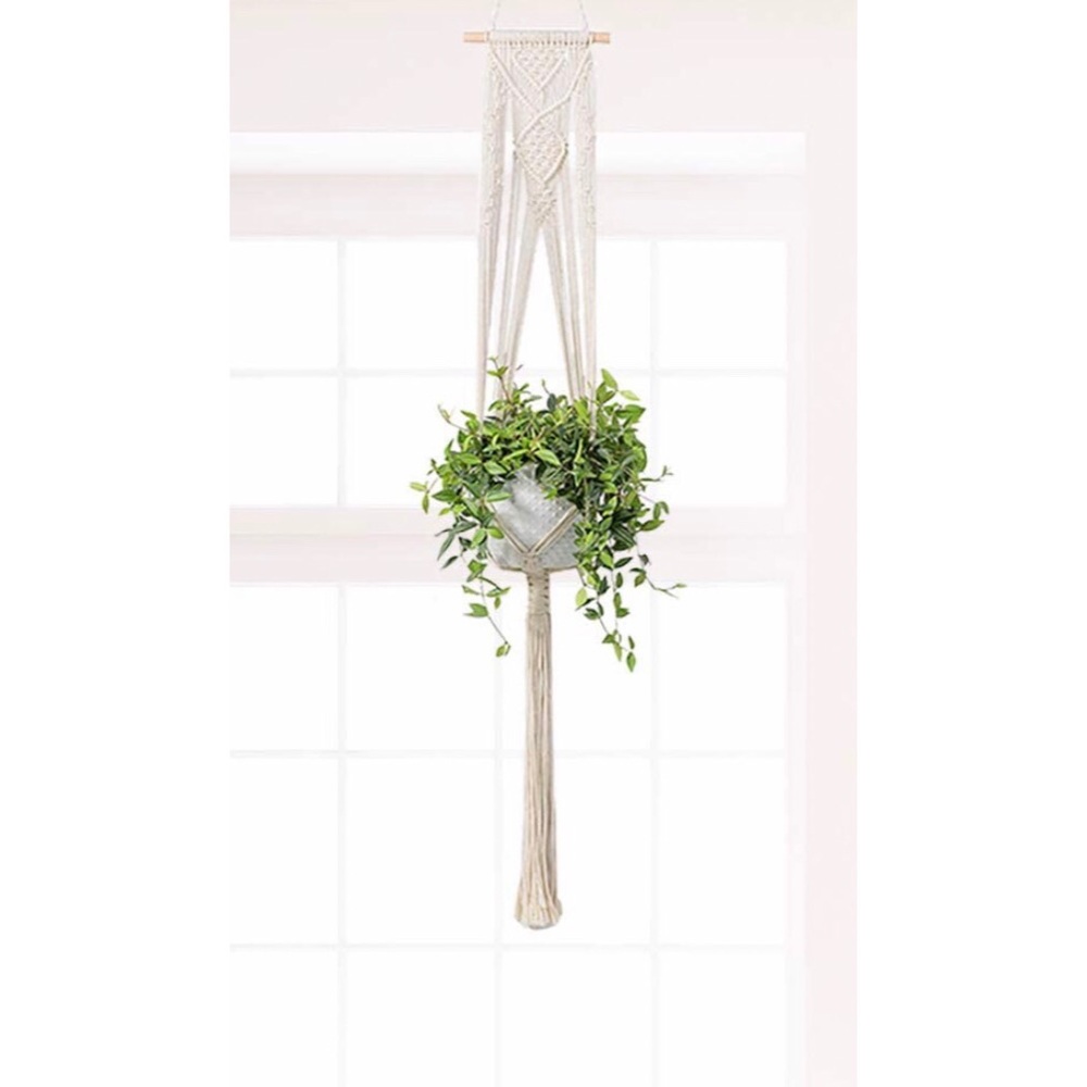 Macrame hanging plant hanger
